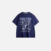 Washed-Out Off-Duty Fast-Lane Print T-Shirt