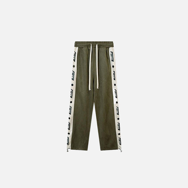 Çizgili Bol Kesim Jogger alternatif görünüm