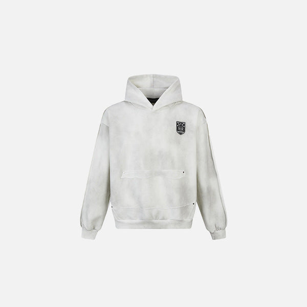 2000s Faded Shield Emblem Sweatshirt alternatif görünüm