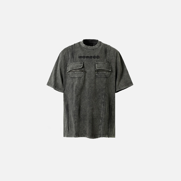 Wide-Body Heritage Collage-Cut T-Shirt
