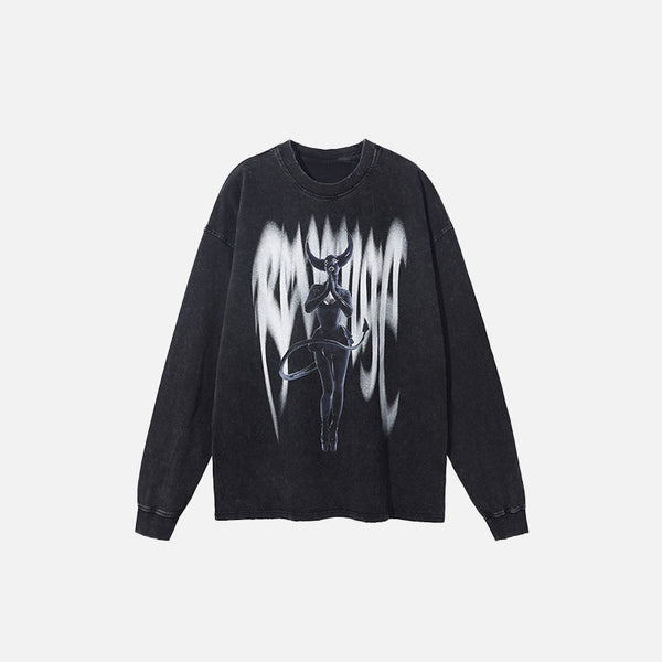 Dark Icon Boxy Graphic Sweatshirt