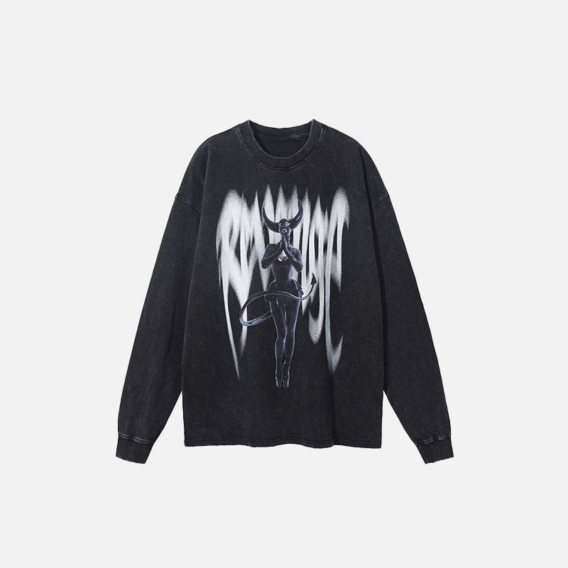 Dark Icon Boxy Graphic Sweatshirt