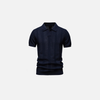 Airflow Multi-Stripe Mesh Collar-Knit T-Shirt
