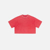 Women's Sun-Bleached Stitching Crop Top
