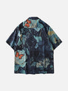 Butterfly Aloha Washed Print Top