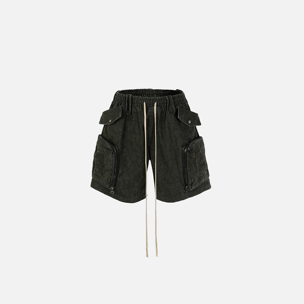 Big Pocket Rinse Denim Shorts alternatif görünüm