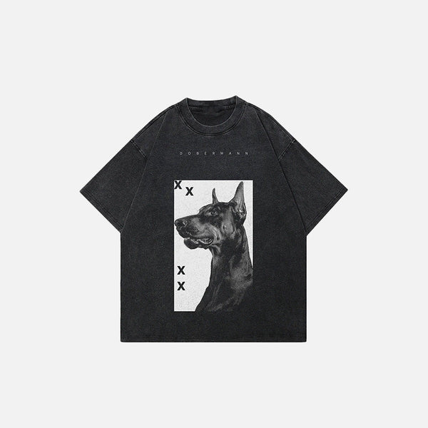 Doberman Hound Visual T-Shirt alternatif görünüm