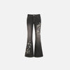 Botanical Stitched Bell Denim