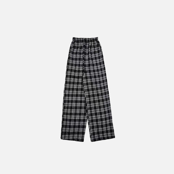 Kadın Bol Kesim Ekose Jogger, önden görünüm — Navra Wear