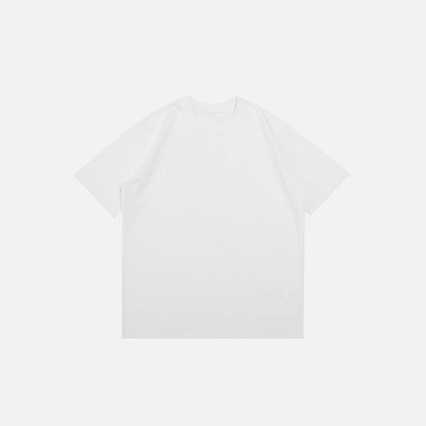 Blank Boxy-Fit Mono-Color T-Shirt alternatif görünüm