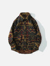 Geometry Art Pattern Woven Top