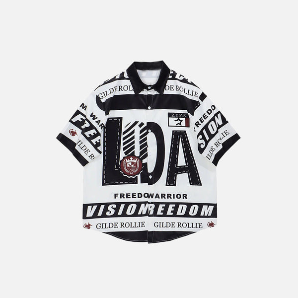 Bold Spirit Graphic Woven Shirt alternatif görünüm