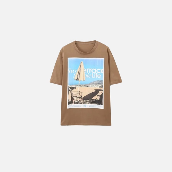 Oversized Stamped Cotton T-Shirt