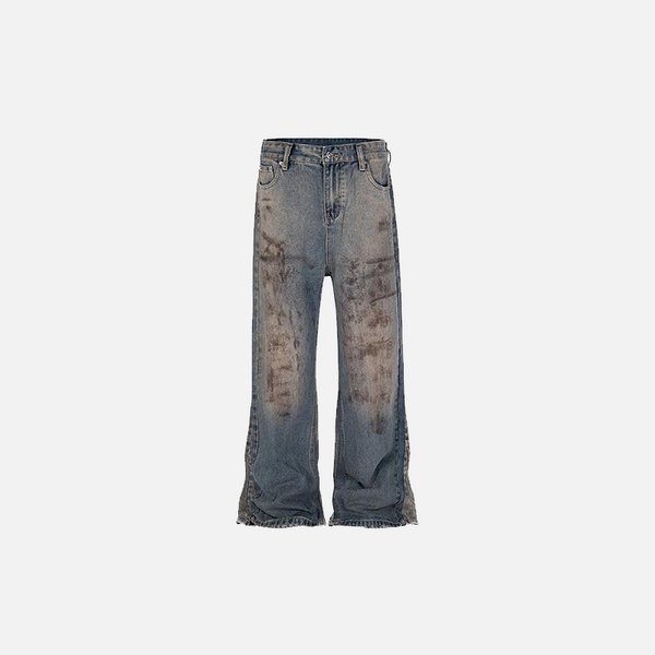 Grunge Worker Washed Denim alternatif görünüm