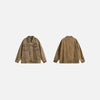 Mustard Multi-Pocket Denim Jacket
