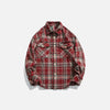 Easy Plaid Slouch Woven Top