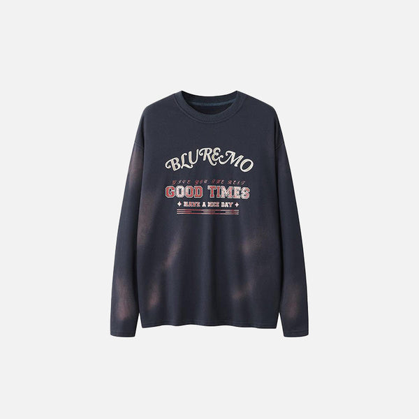 Golden Moments Print Sweatshirt alternatif görünüm