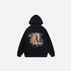 Burning Building Graphic Sweatshirt