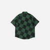 Board Check Graphic Woven Top