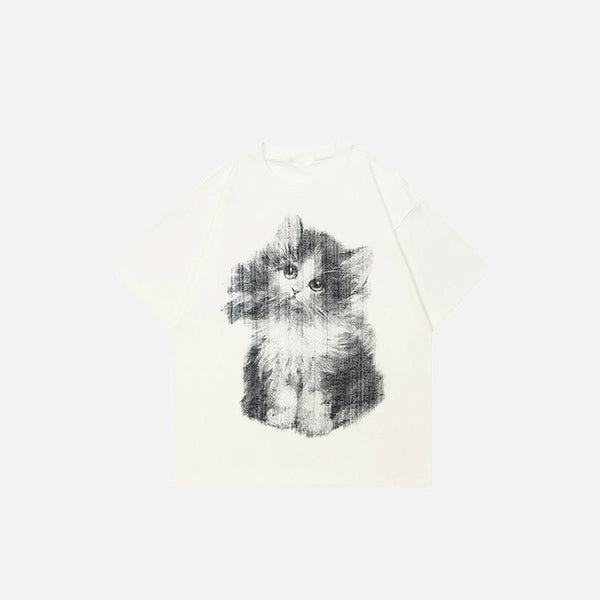 Relaxed Pawed Visual T-Shirt alternatif görünüm