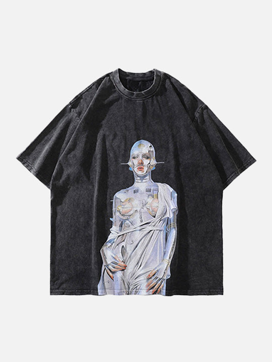 Robot Artwork Short Sleeve T-Shirt