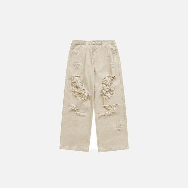 Relaxed Classic Gravel Torn Denim alternatif görünüm
