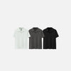 Block-Color Color Sport-Collar T-Shirt