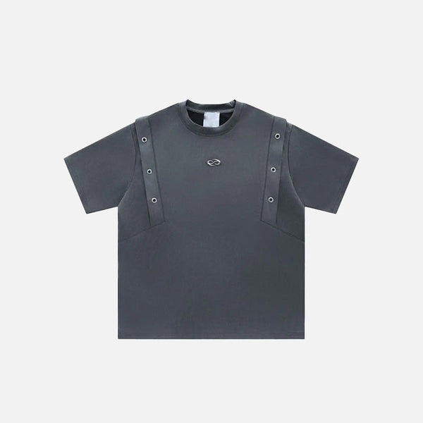 Classic-Wash Metal Quilted T-Shirt alternatif görünüm
