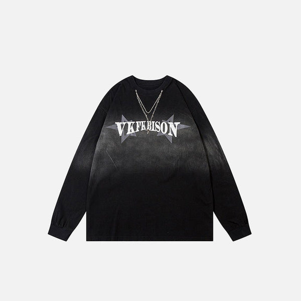 Chrome Fade Chain Print Sweatshirt