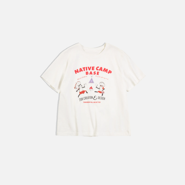 Aged Cotton Oversized Designed T-Shirt alternatif görünüm
