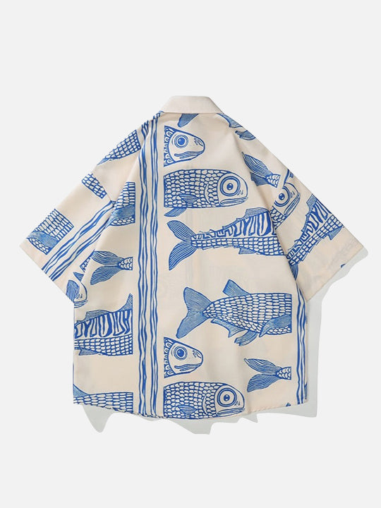 Cobalt Fish Motif Summer Top alternatif görünüm