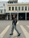 Adaptive Stretch Relaxed Torn High Waisted Denim