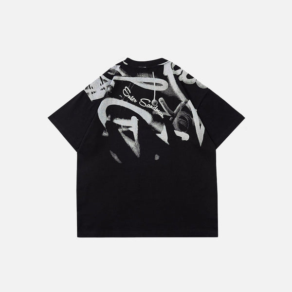Graffiti Black T-Shirt alternatif görünüm