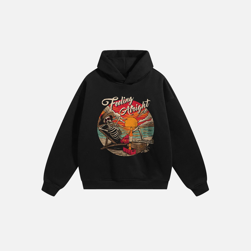 2000s Skull Funny Graphic Sweatshirt