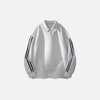 Fold Collar Patch Sweatshirt