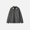 Plaid Fold Collar Retro Sweatshirt