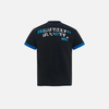 Revival Contrast Paneled Print Crew T-Shirt