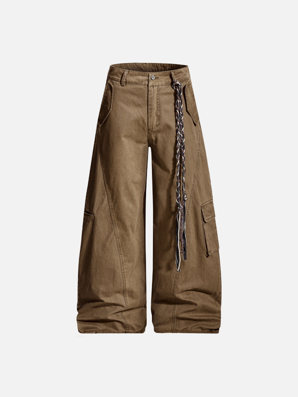 2000s Desert Style Wide Leg Street Pants