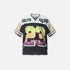 Soft Nostalgia Mesh Jersey Visual Print Sport T-Shirt