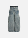 Metro Rebel Faded Rinse Denim Bell Leg Denim