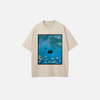 Stone-Rinsed Monet Water Lily Whisker T-Shirt