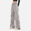 Pintuck Flare Leg Jogger Pants