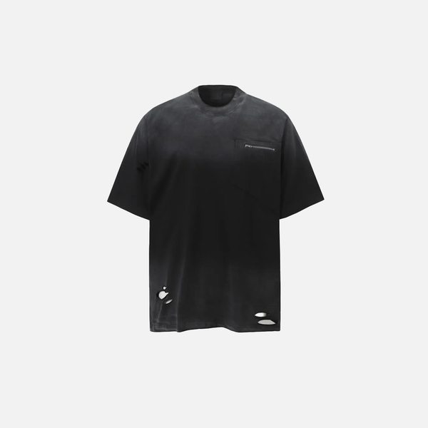 Effortless Broken-In Ice-Cap Tie Dye Ripped T-Shirt alternatif görünüm