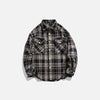 Easy Plaid Slouch Woven Top