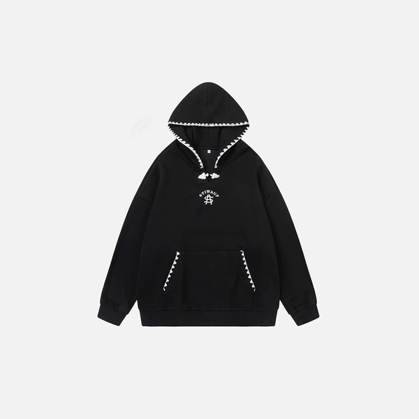 Cozy Oversized Solid Fleece Sweatshirt alternatif görünüm
