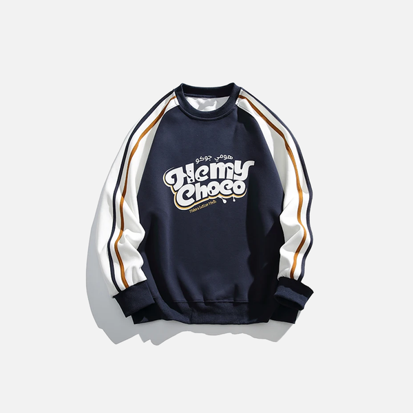 Block Letter Athletic Patchwork Top alternatif görünüm