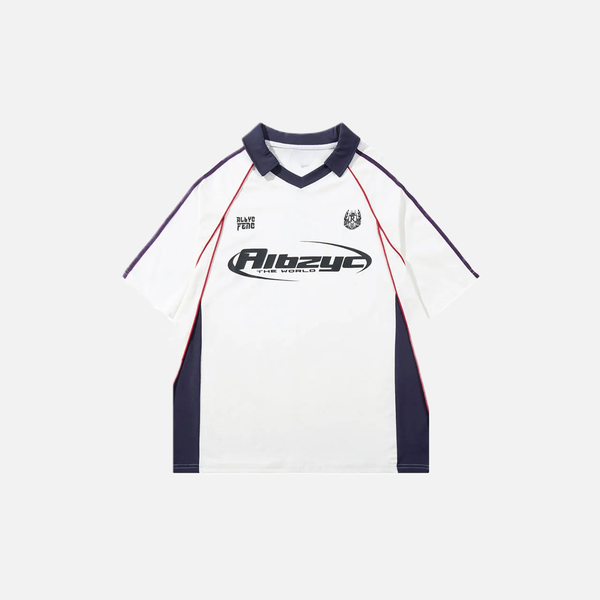 Insulated New-Millennium Print Spliced Fast-Lane Sport T-Shirt alternatif görünüm