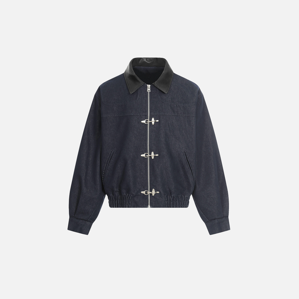 Metro Buckle Design Denim Jacket