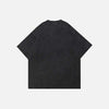 Heritage Faded-Wash Black Aesthetic Designed T-Shirt