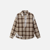 Luxury Refined Plaid Woven Blouse